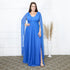 Vestido três listras pequenas com capa VESTIDO DE FESTA PETRA FINA